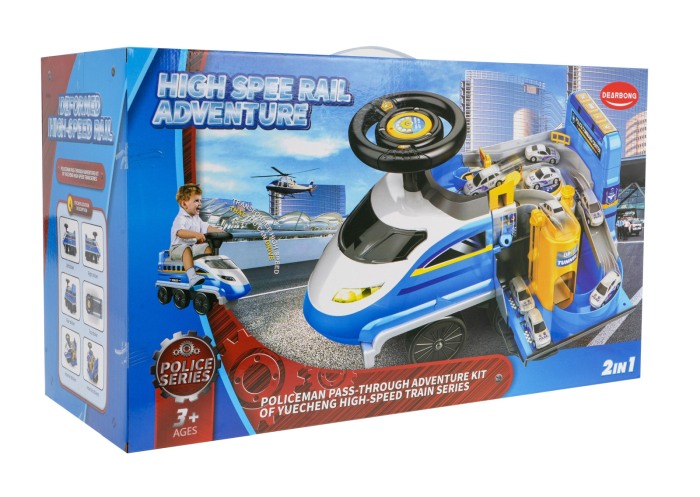 Locomotiva interactiva 2in1 Ride-On Police [10]