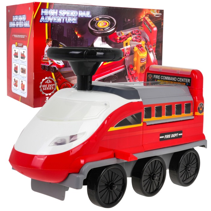 Locomotiva interactiva 2in1 Ride-On Pompieri [2]