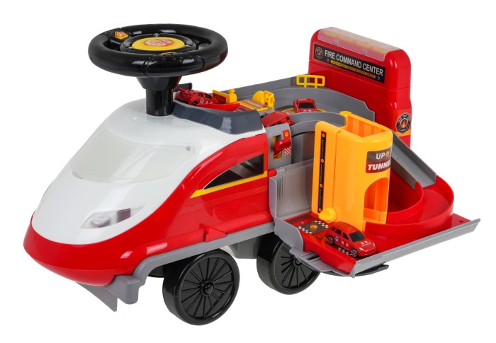 Locomotiva interactiva 2in1 Ride-On Pompieri [10]