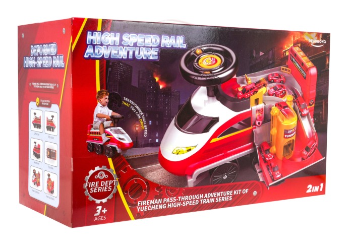 Locomotiva interactiva 2in1 Ride-On Pompieri [11]