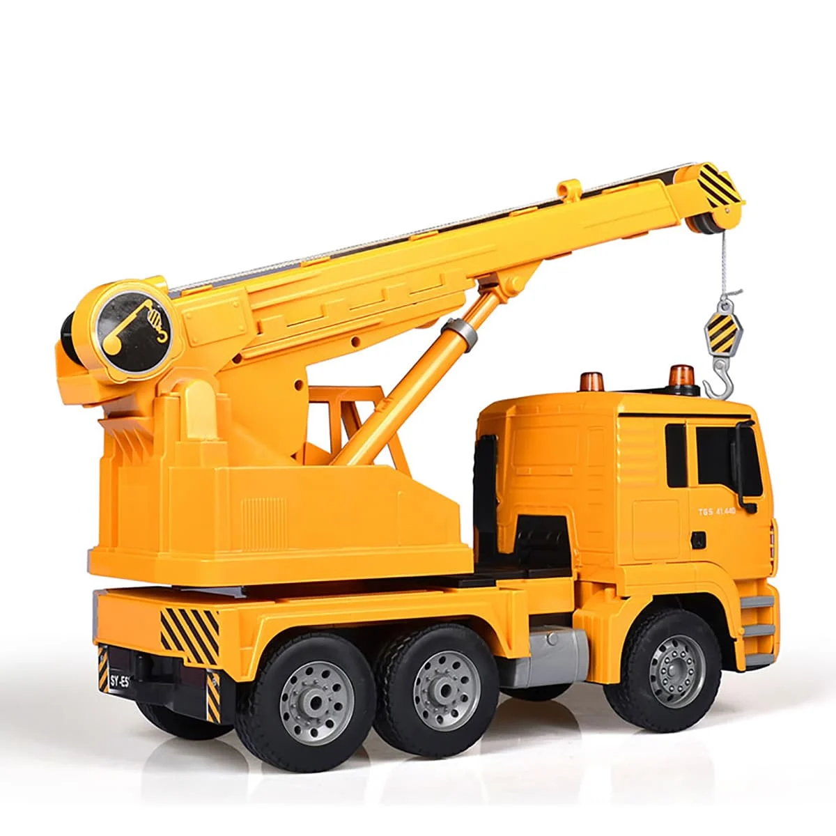 Camion cu macara RC Mercedes-Benz Arocs cu licenta, Double E E526-003, 1:20, 2.4 GHz, brat si carlig controlabile, lumini si sunete, 6 ani+ [7]