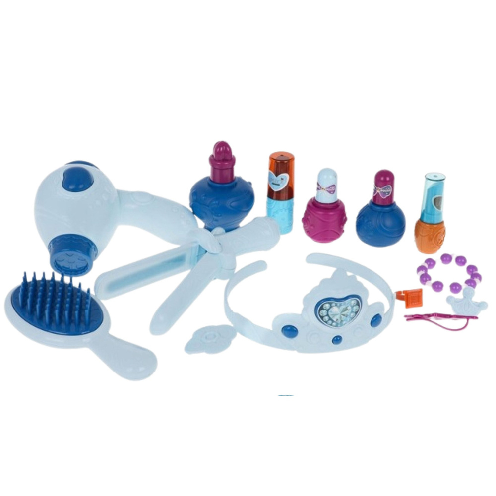 Masa de toaleta interactiva Printesa cu oglinda scaun si accesorii 35 piese [4]