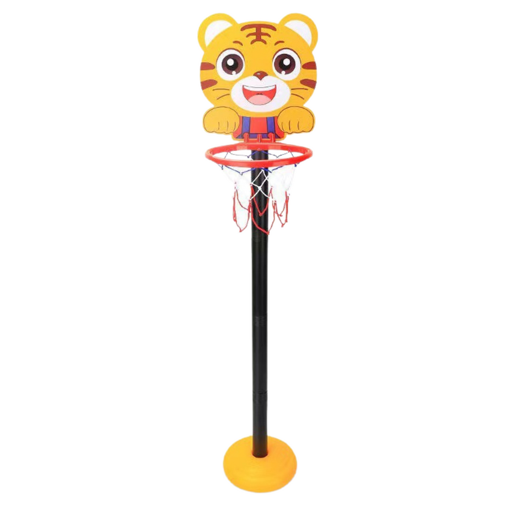 set-cos-baschet-copii-reglabil-tigru-galben-110cm-Bebelul [2]