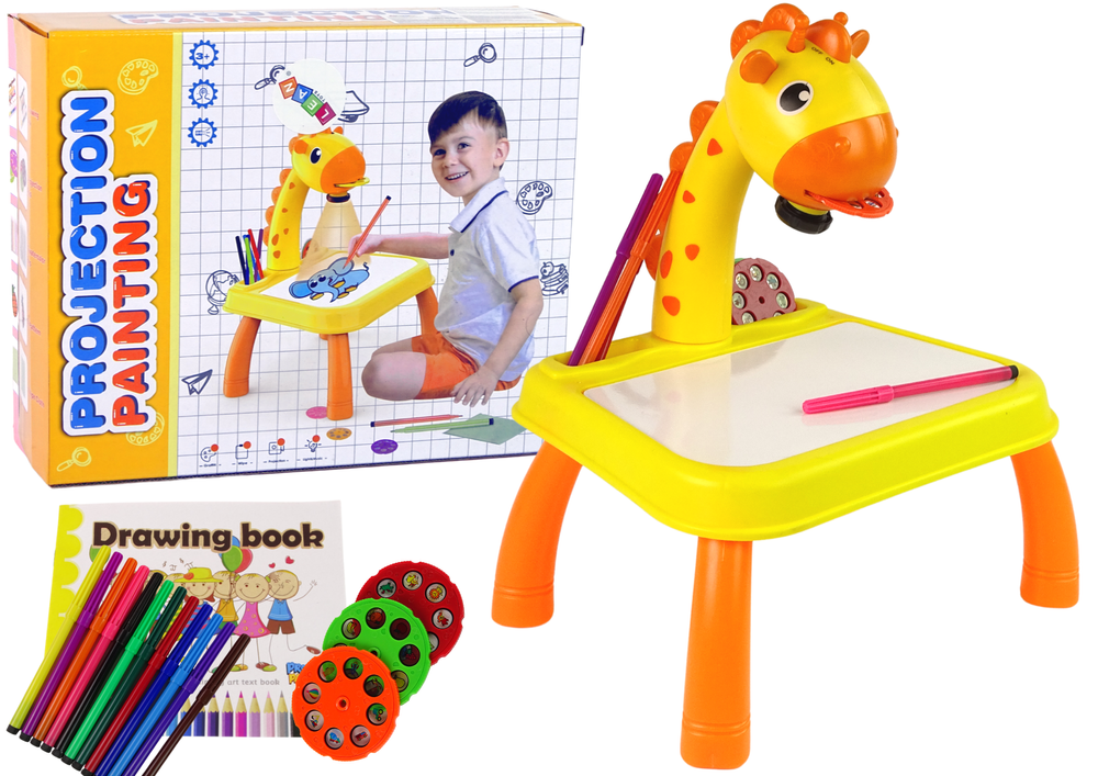 Proiector interactiv Girafă 3+ cu masă, lampă, imagini, markere, sunete și lumini [1]