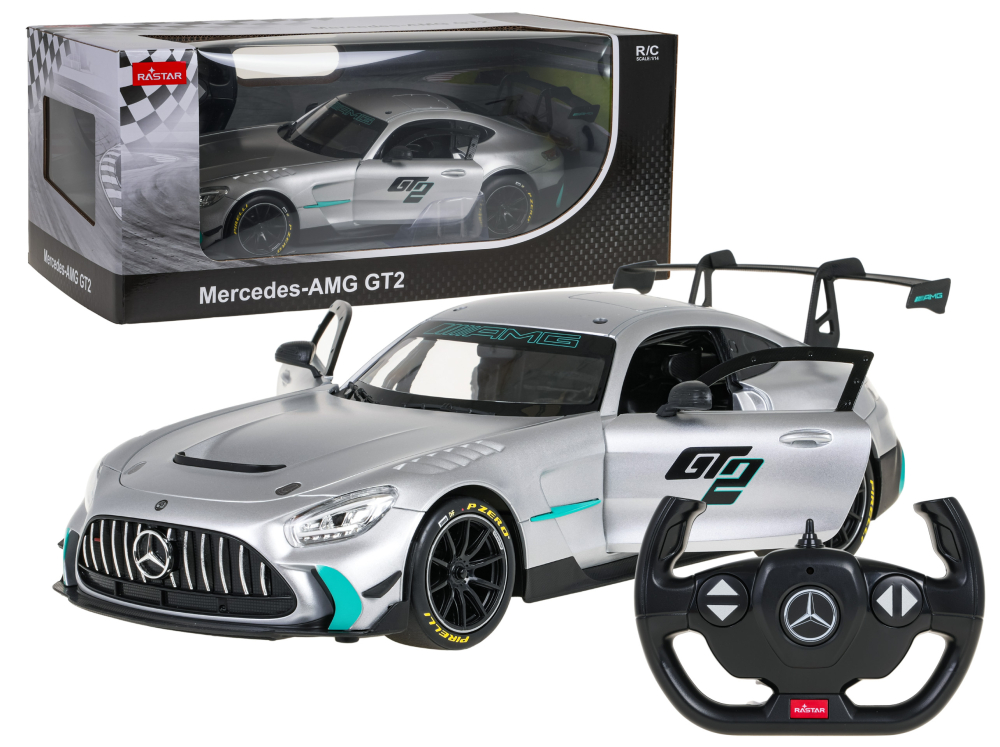 Masina cu Telecomanda R/C 1:14 Mercedes-AMG GT2 RASTAR Gri [2]