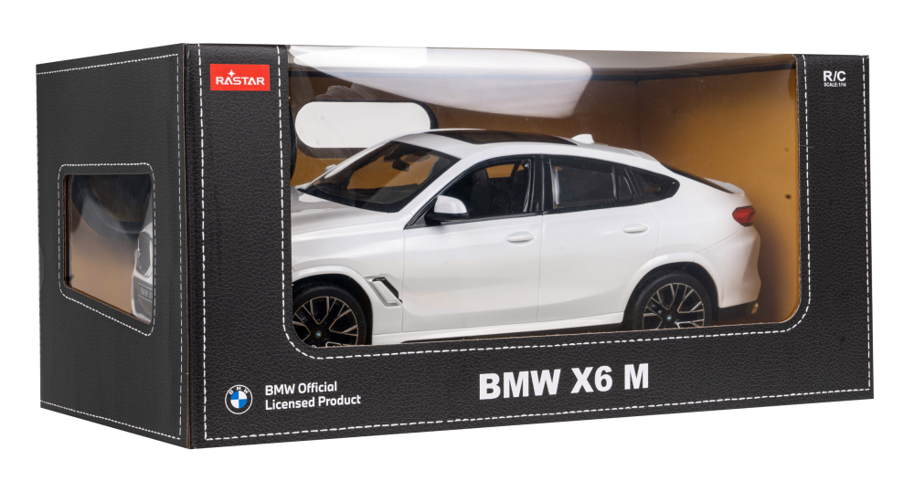 Masina cu Telecomanda R/C BMW X6 M Alb RASTAR 1:14, 2.4 GHz [8]