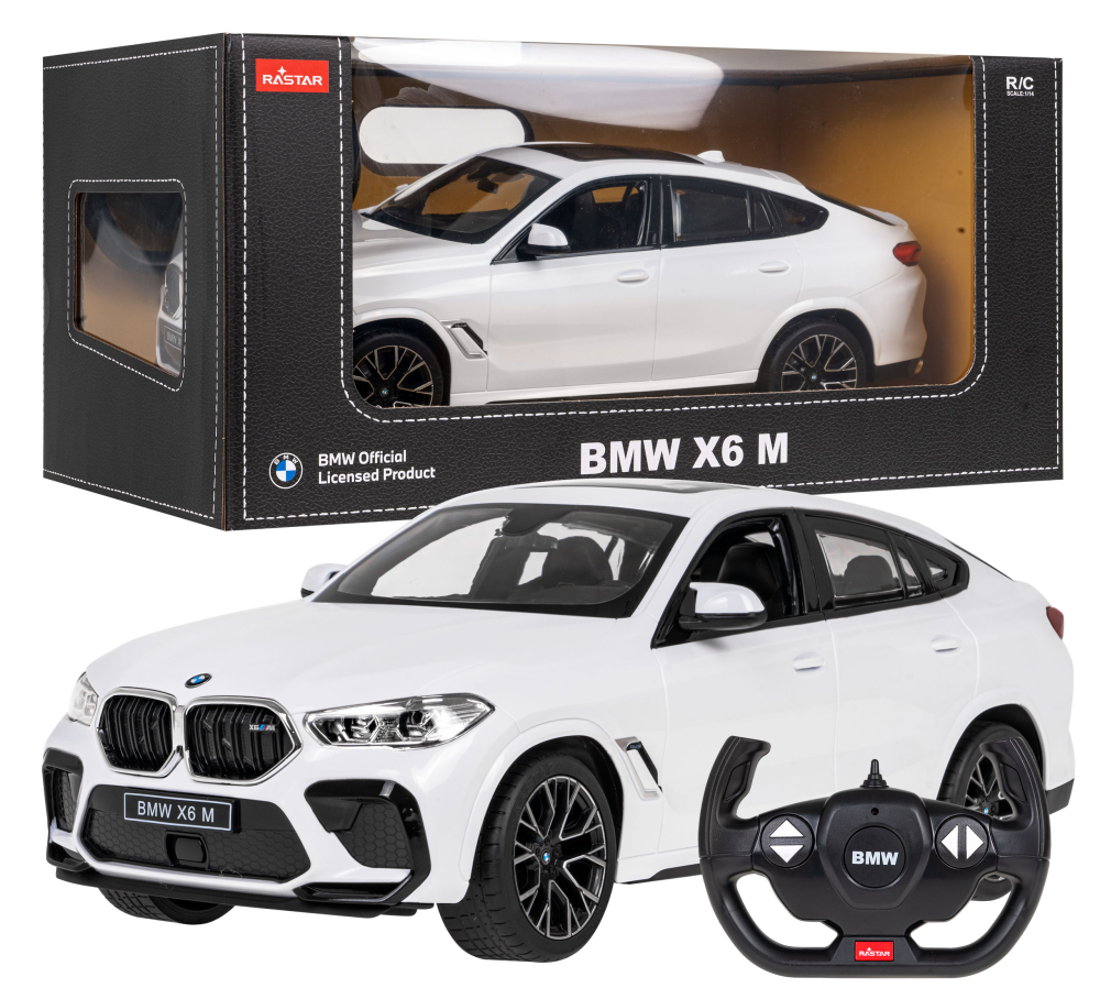 Masina cu Telecomanda R/C BMW X6 M Alb RASTAR 1:14, 2.4 GHz [7]