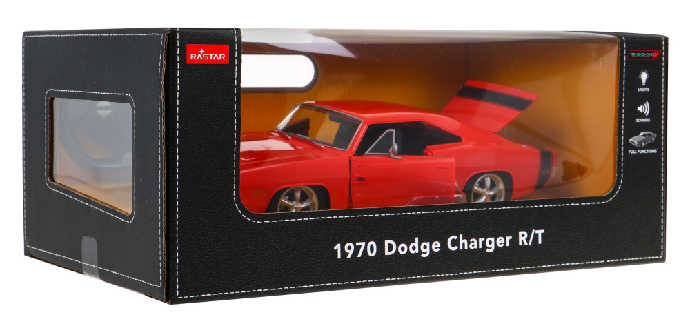 Masina cu Telecomanda R/C Dodge Charger R/T 1:16 RASTAR Rosu [3]