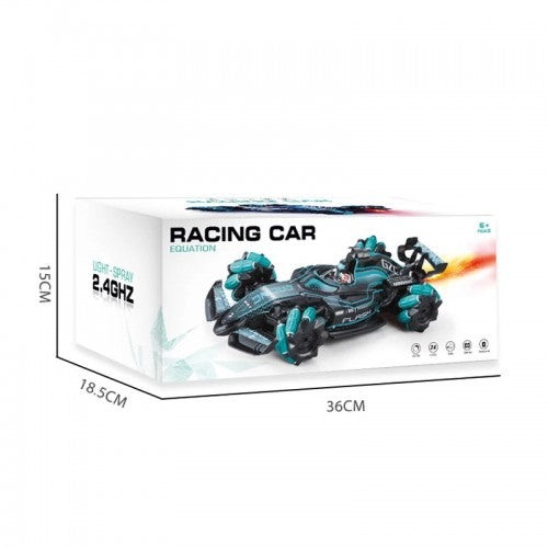 Mașinuță verde cu abur, control ceas & drift – jucărie 6+ Bebelul verde [8]