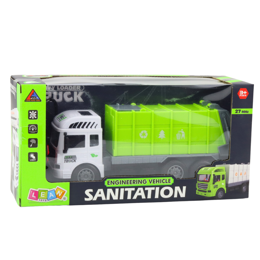 Masina de gunoi cu telecomanda Lumini Verde 1:24 [4]