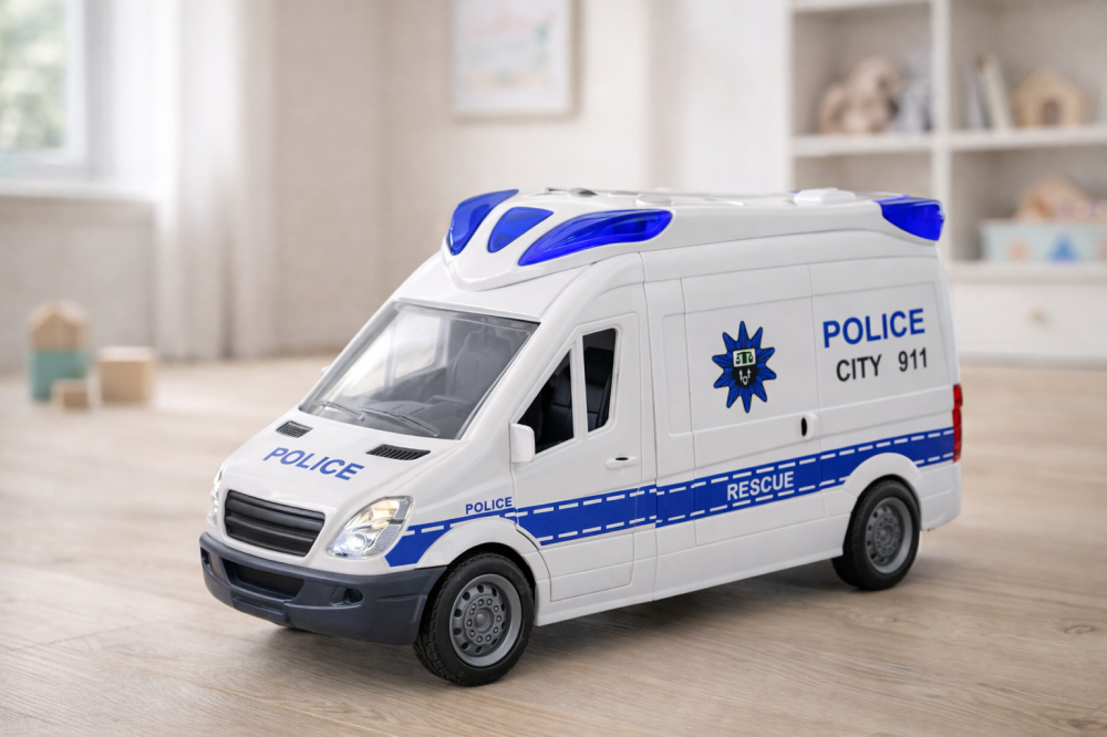 Masina de Politie Interactiva cu Lumini si Sunete, Usi care se Deschid [5]