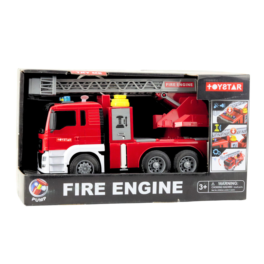 Masina de Pompieri cu Macara, Functie Apa, Lumini si Sunete [5]