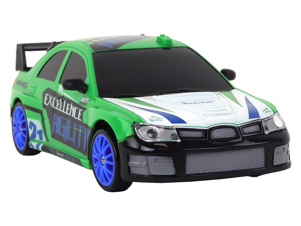 Masina drift verde 1:24 cu roti de schimb 6 ani [5]