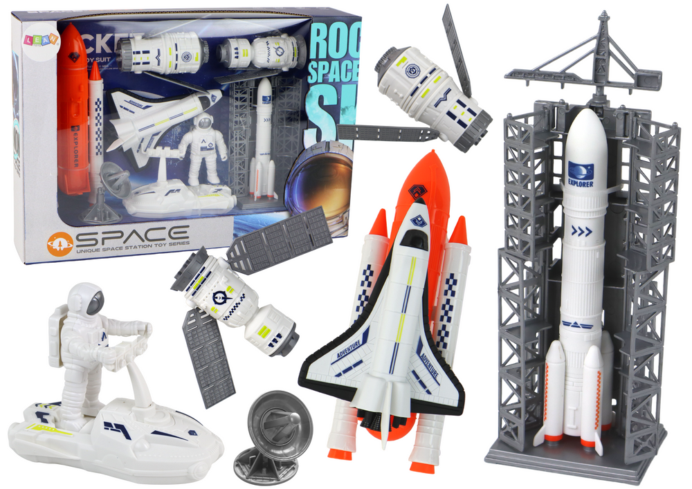 set-spatial-space-mission-racheta-cosmonaut-vehicul-8piese-3ani-Bebelul [1]