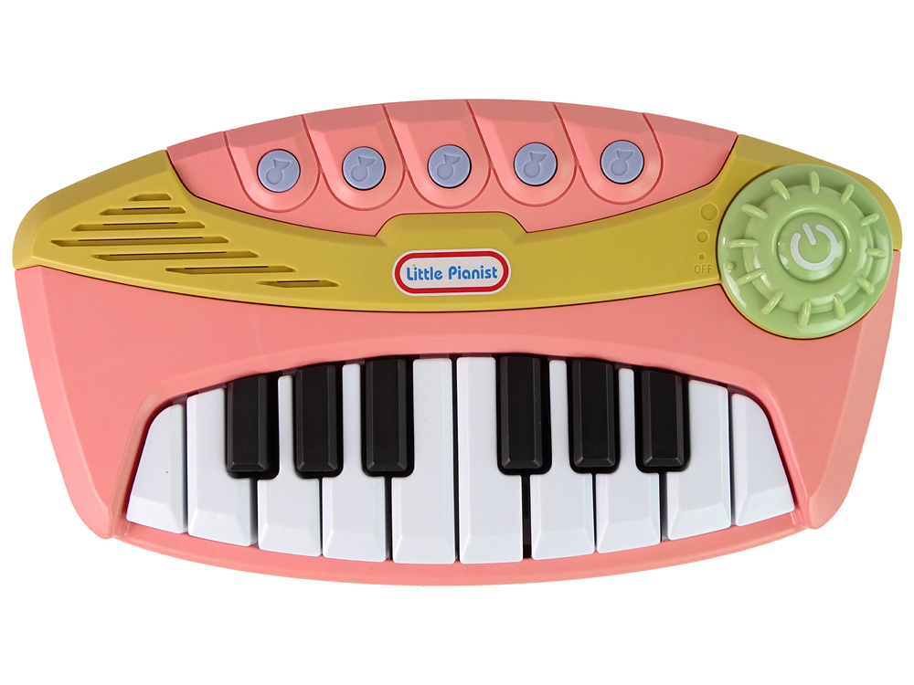 Pian roz interactiv pentru copii cu 16 clape lumini si melodii 18 luni+ [2]
