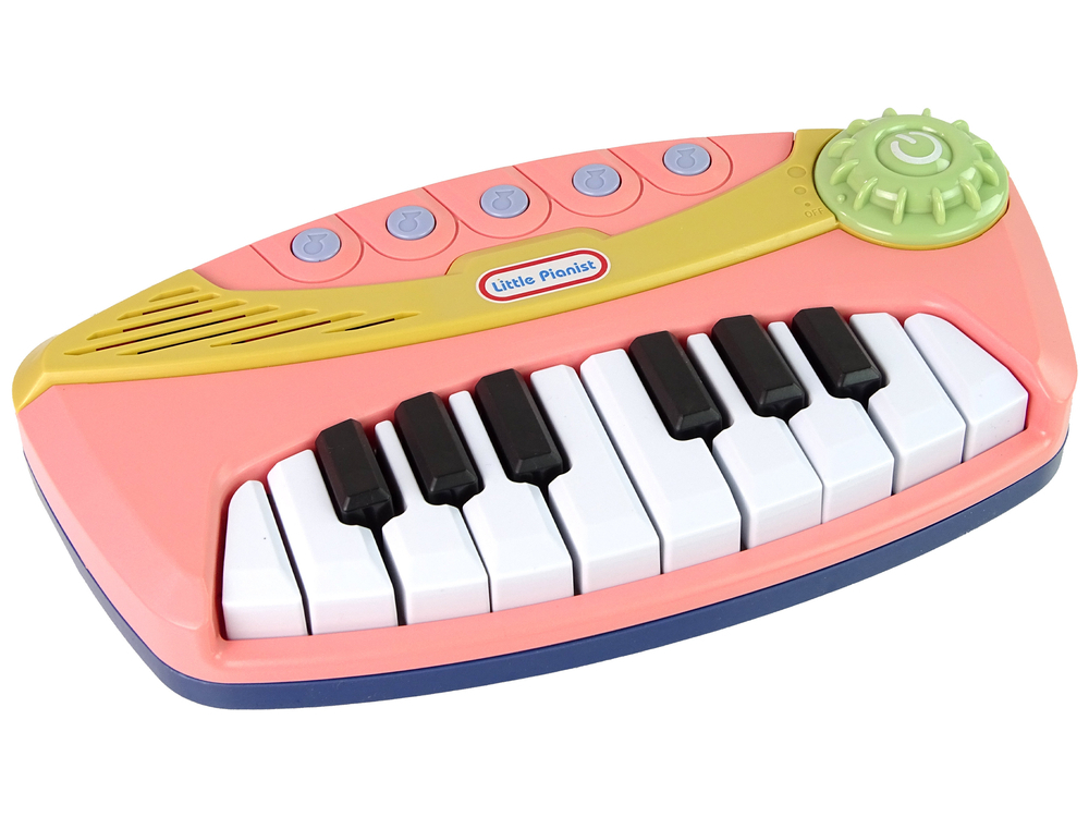 Pian roz interactiv pentru copii cu 16 clape lumini si melodii 18 luni+ [3]