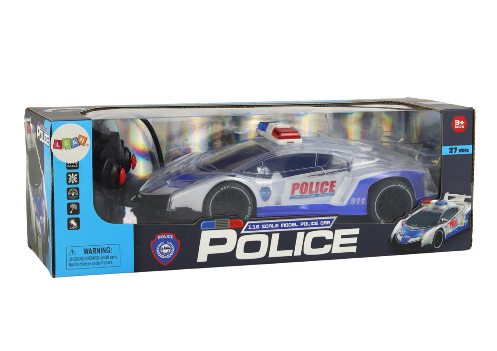 Masina Politie Sportiva cu lumini 1:16 [6]