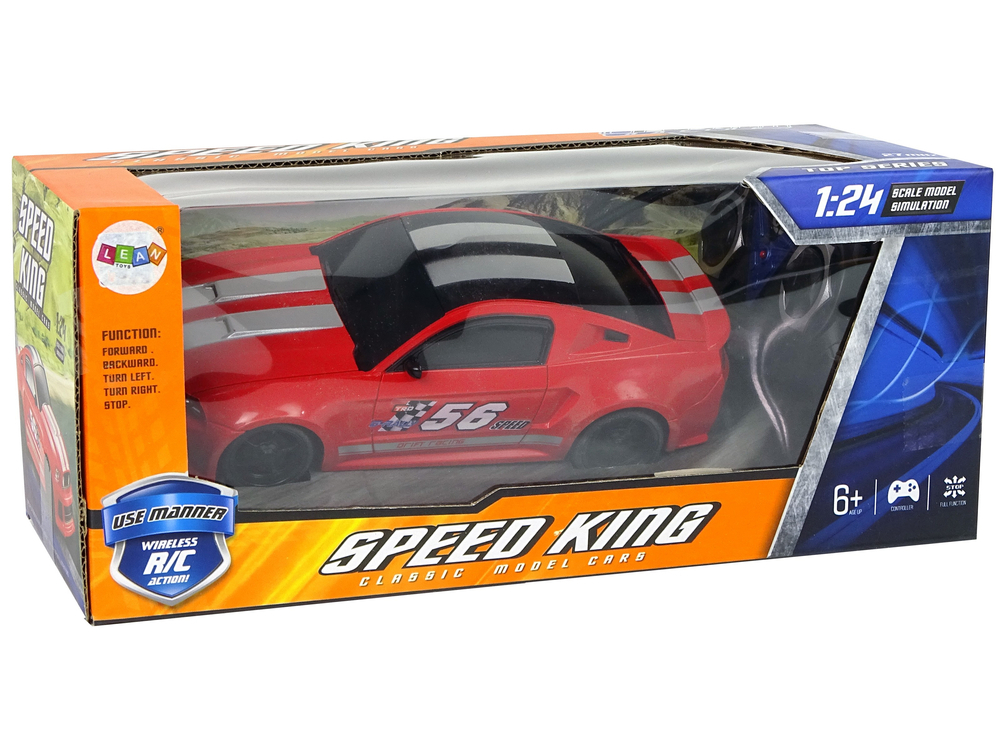 Masina Racing Red 1:24 geamuri fumurii 6 ani [7]