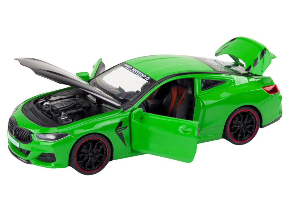 masinuta-sport-metalica-1-24-verde-usi-capota-mobile-Bebelul [3]