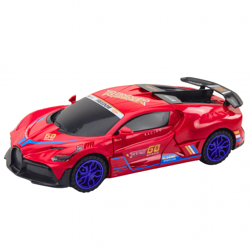 masina-sport-led-rotatie-360-lumini-sunete-rosie-Bebelul [2]