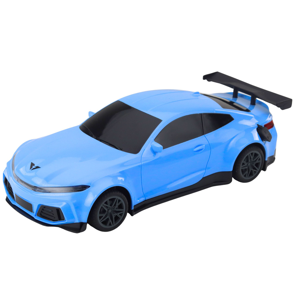 Masina Sport Electrica cu Telecomanda si Statie de Incarcare Albastra [2]