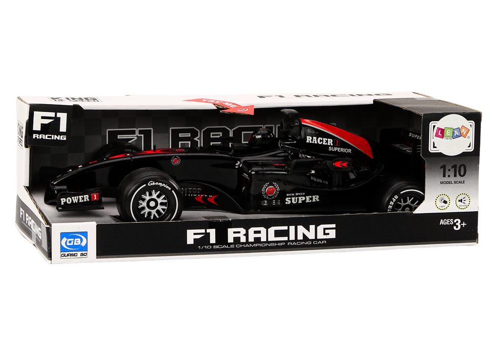 Masina sport Racer F1 Driven, scara 1:10, neagra, cu sunete, 3 ani+ [3]