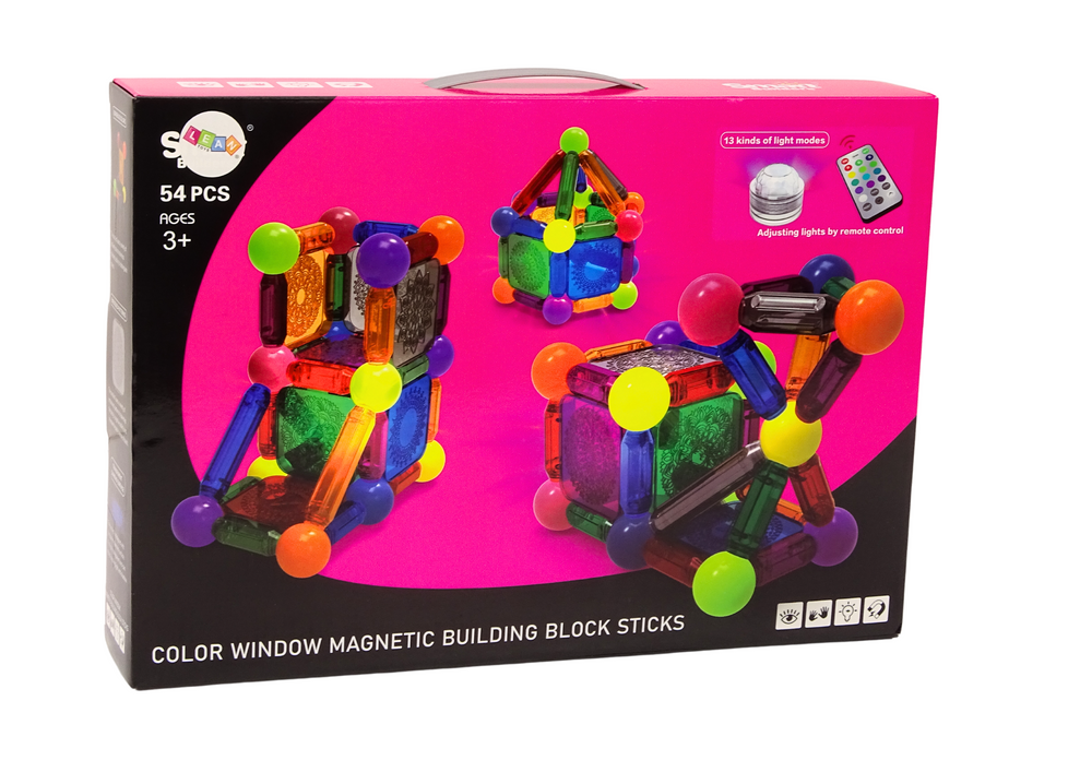 set-cuburi-magnetice-iluminare-telecomanda-54-piese-Bebelul [4]