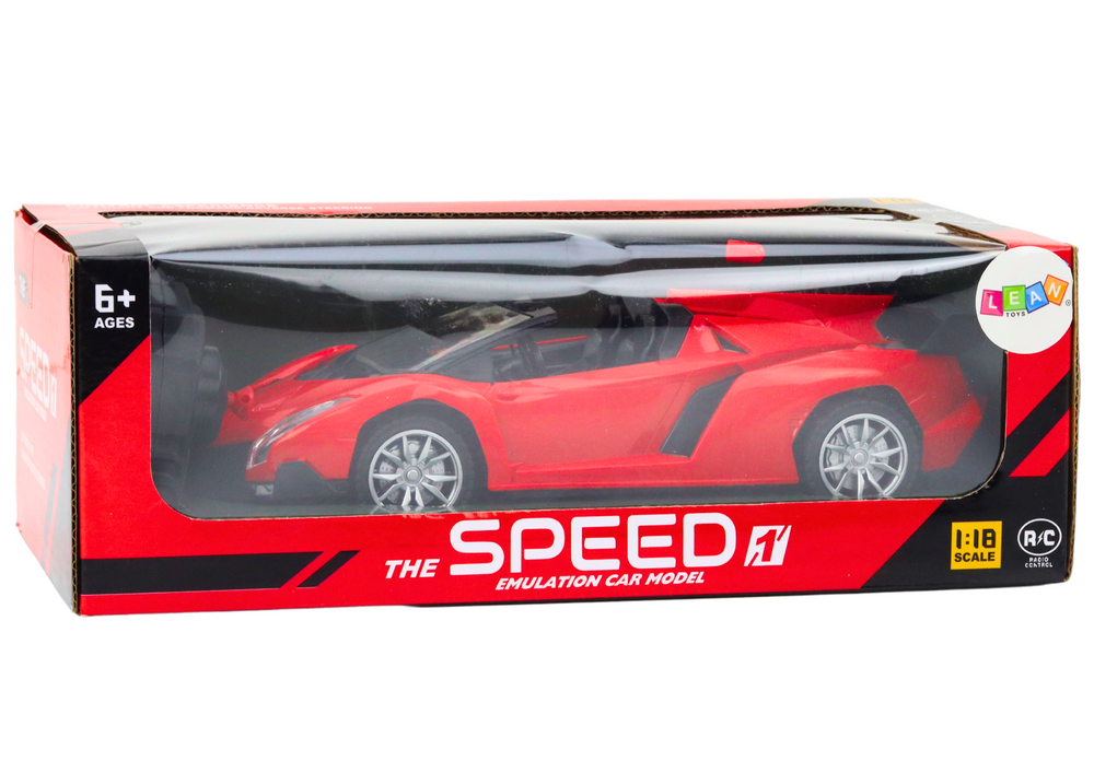 Mașină sport roșie 1:18 cu telecomandă și lumini [5]