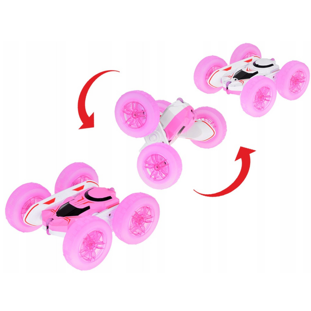 masinuta-acrobatica-rc-360-roz-led-telecomanda-Bebelul [3]