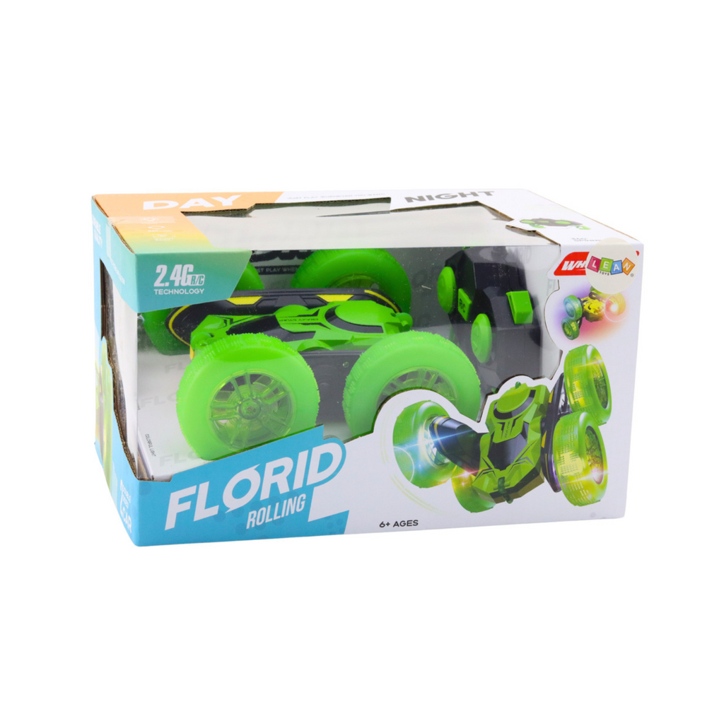 masinuta-acrobatica-rc-360-verde-led-telecomanda-Bebelul [4]