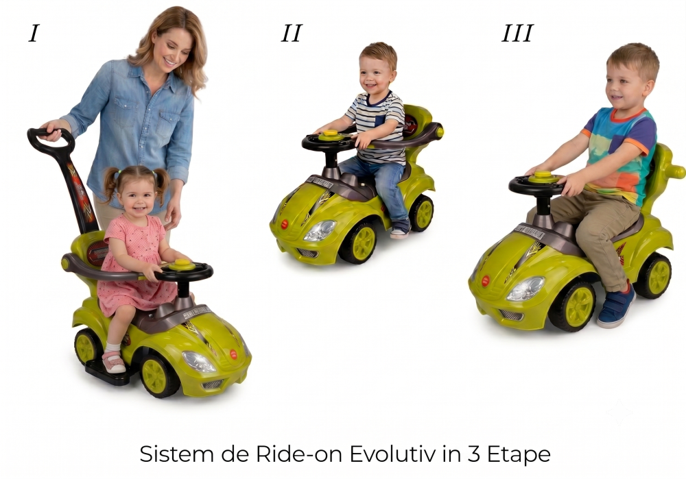 Masinuta de impins Mega 3 in 1 RIDE-ON Bebelul [9]