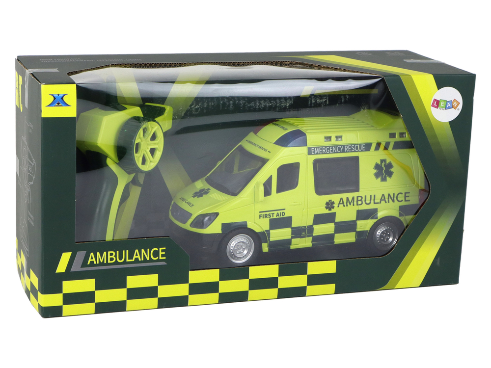 Masinuta cu telecomanda Ambulanta Galbena cu lumini si sunete, 6 ani+ [8]