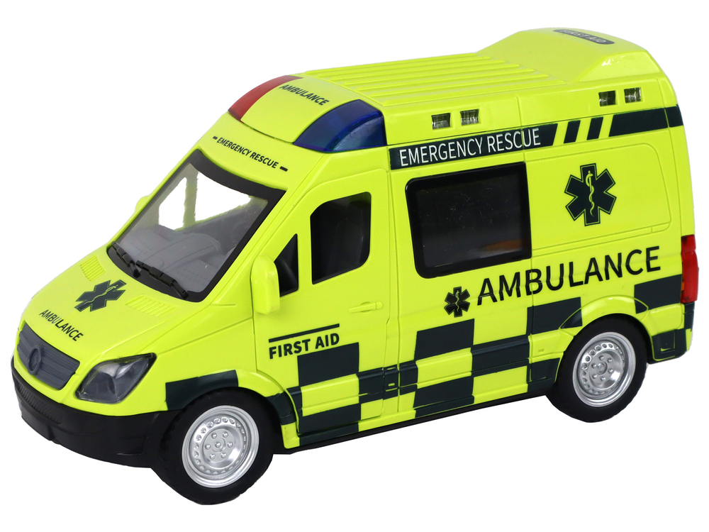 Masinuta cu telecomanda Ambulanta Galbena cu lumini si sunete, 6 ani+ [2]
