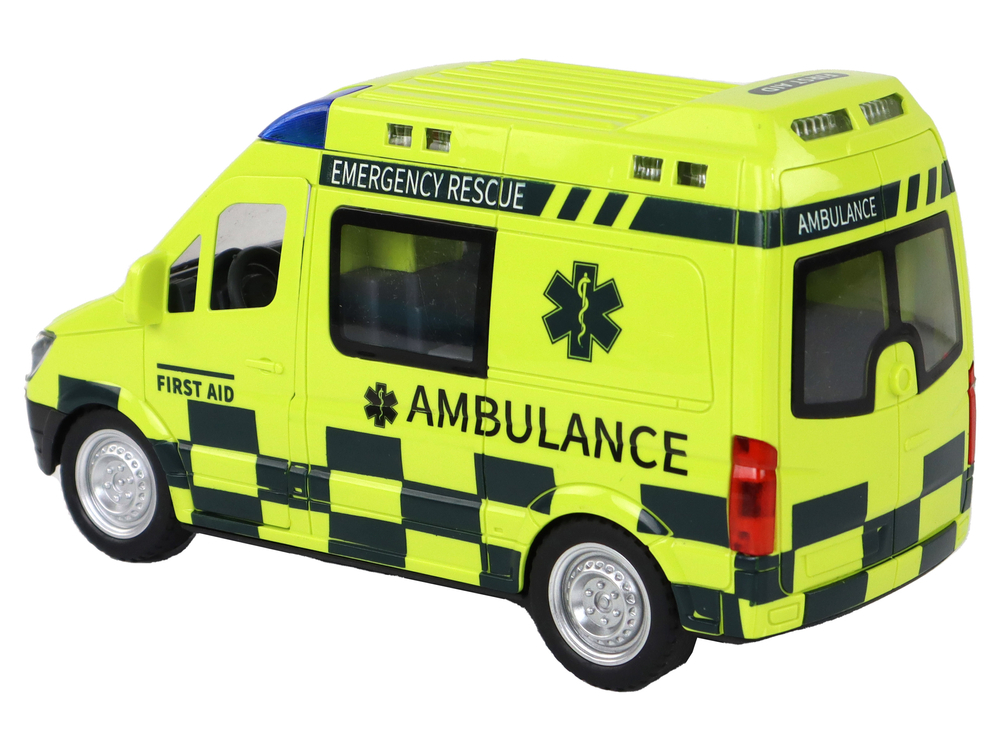 Masinuta cu telecomanda Ambulanta Galbena cu lumini si sunete, 6 ani+ [3]
