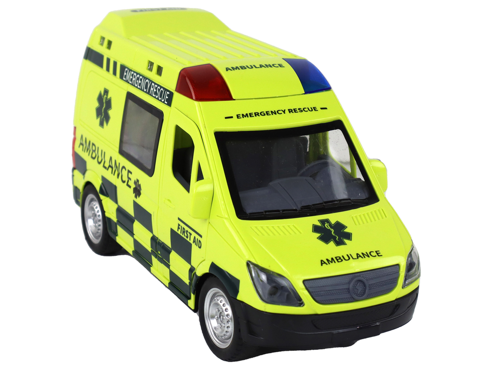 Masinuta cu telecomanda Ambulanta Galbena cu lumini si sunete, 6 ani+ [6]
