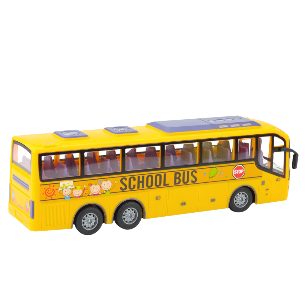 Masinuta cu telecomanda Autobuz Scolar 1:30 Lumini Galben, 3 ani+ [3]