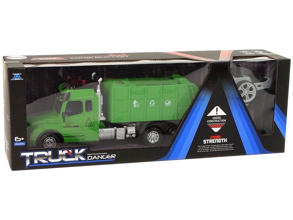 Masinuta cu telecomanda Camion de Gunoi cu lumini si sunete 2.4G, 6 ani+ [4]