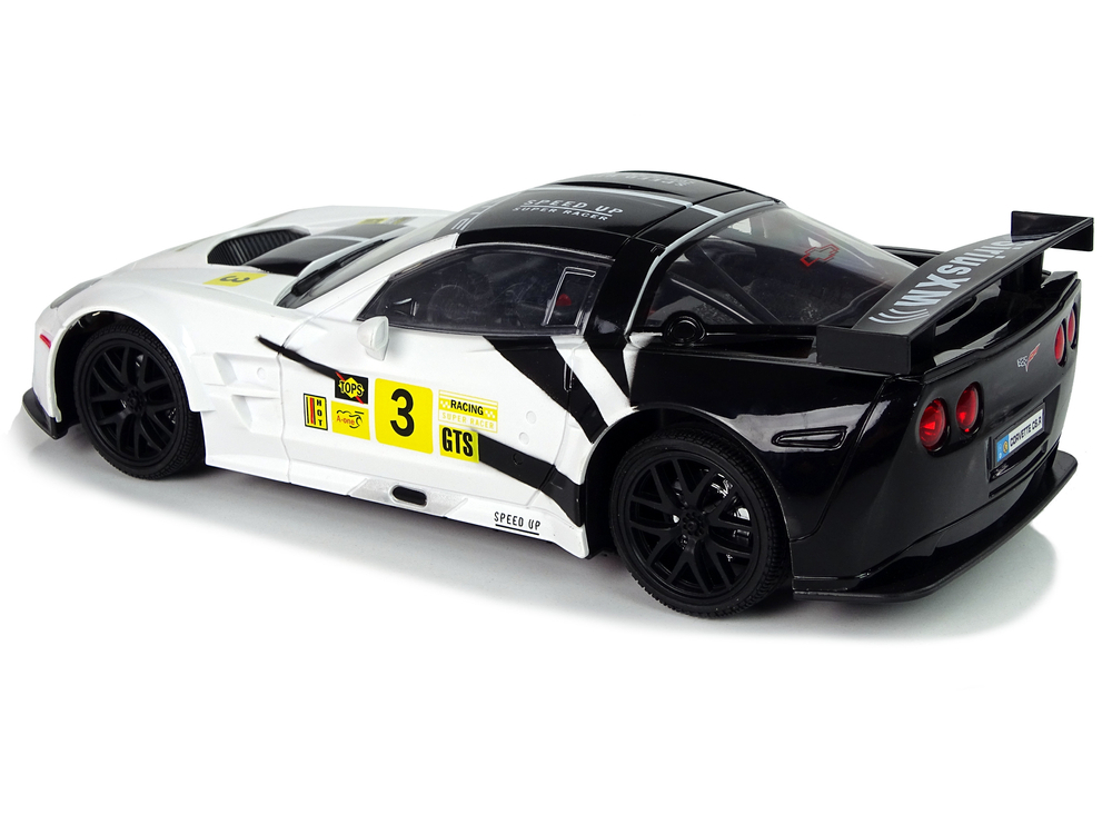 Masinuta cu telecomanda Corvette C6.R White 1:18, 8 ani+ [4]