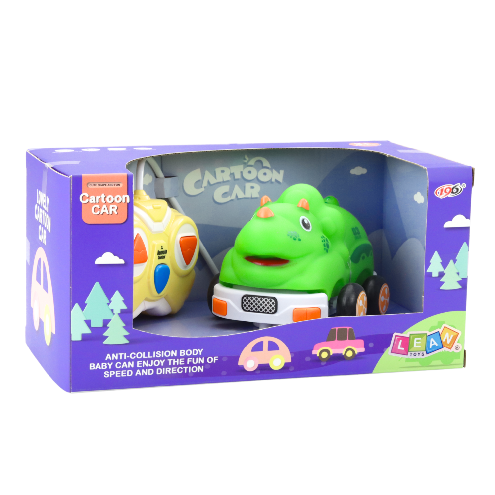 Masinuta cu telecomanda Dinozaur Verde pentru copii mici, 3 ani+ [5]