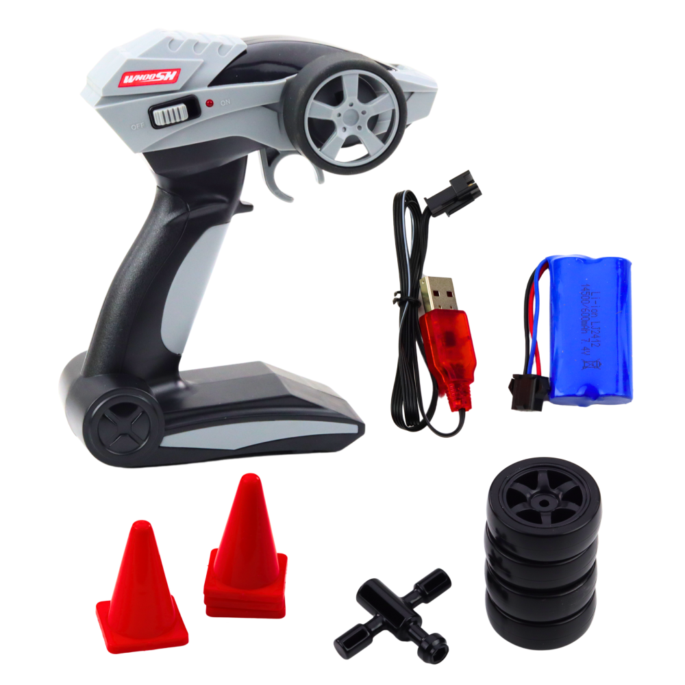 Masinuta cu telecomanda Drift Monster Black Green 30km/h 1:16, 3 ani+ [4]