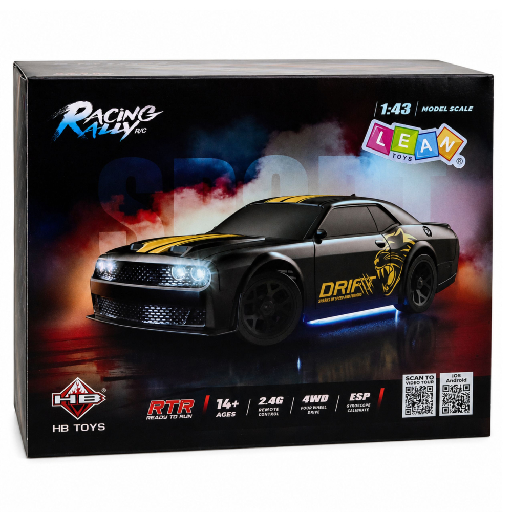 Masinuta cu telecomanda Drift Sports Car 4WD si Giroscop 1:43, 14 ani+ [7]