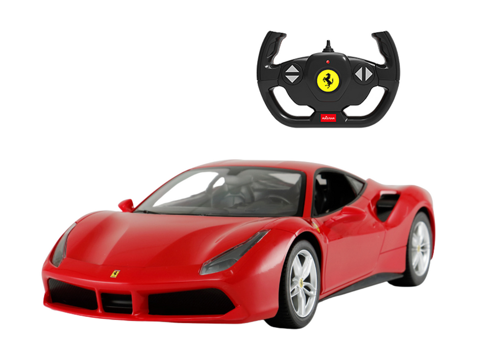 Masinuta cu telecomanda Ferrari 488 GTB Rastar Red 1:14, 6 ani+ [2]