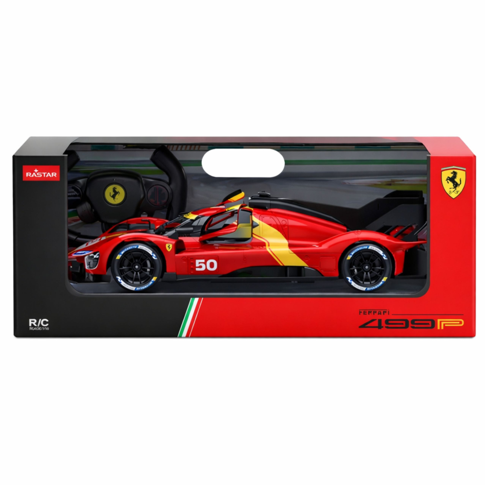 Masinuta cu telecomanda Ferrari 499P Rosu Rastar 1:24, 6 ani+ [4]