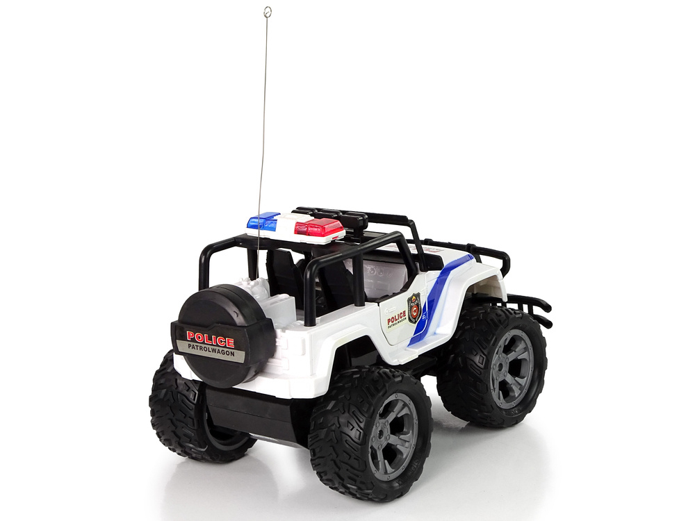 Masinuta cu telecomanda JEEP Police Patrol, usi care se deschid, lumini, 27 MHz (29 cm) [3]