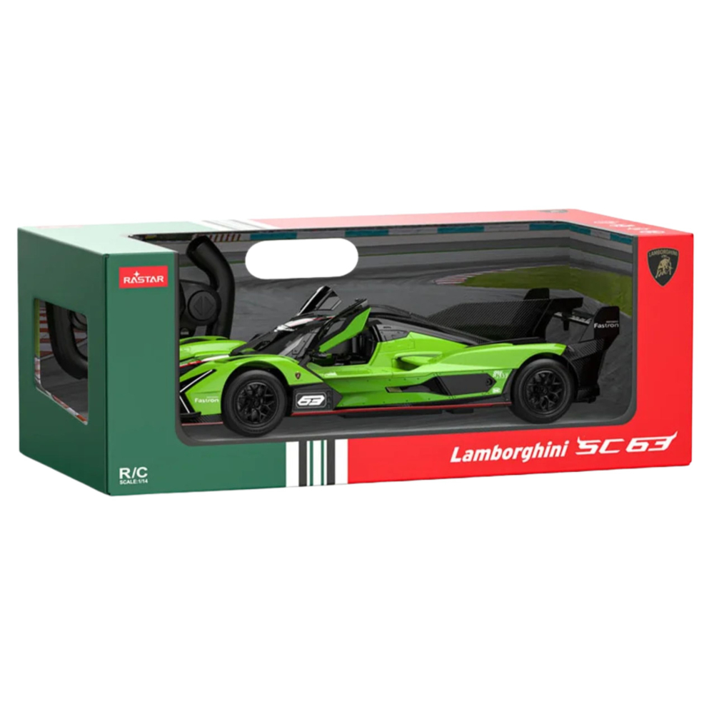 Masinuta cu telecomanda Lamborghini SC63 Rastar Verde 1:14, 6 ani+ [5]