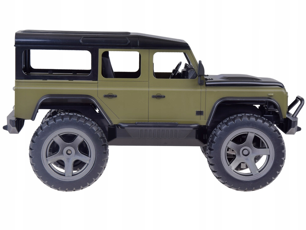 Masinuta cu Telecomanda Land Rover Defender 110, Licenta Oficiala, Scara 1:14, 2.4 GHz, Faruri LED, Verde Militar, 6 Ani+ [5]
