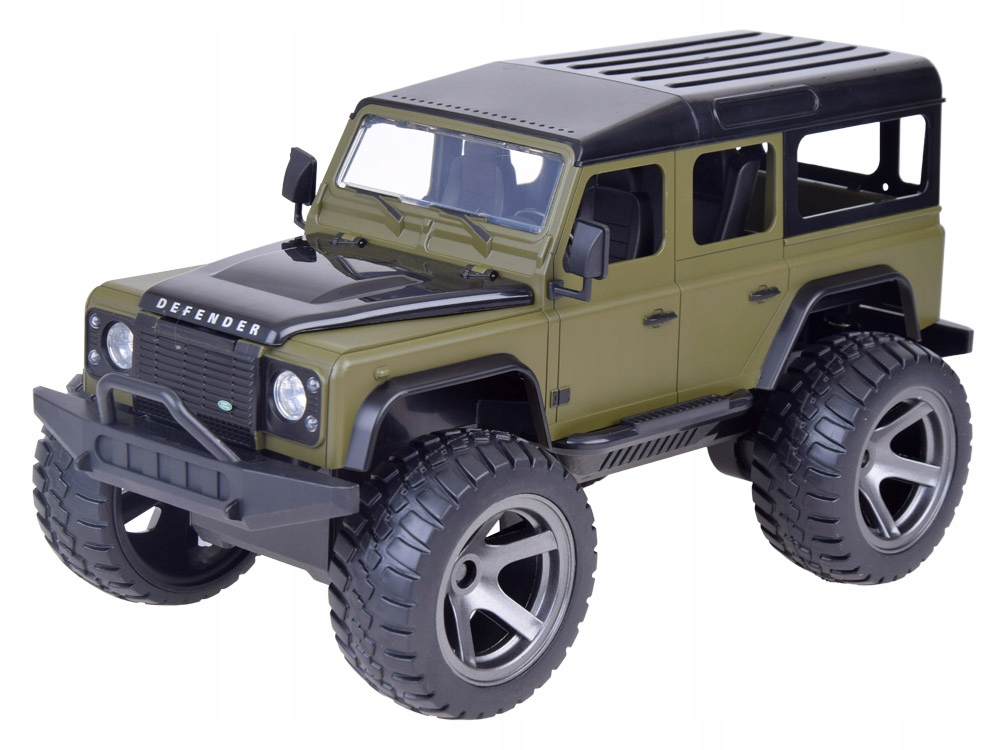 Masinuta cu Telecomanda Land Rover Defender 110, Licenta Oficiala, Scara 1:14, 2.4 GHz, Faruri LED, Verde Militar, 6 Ani+ [6]