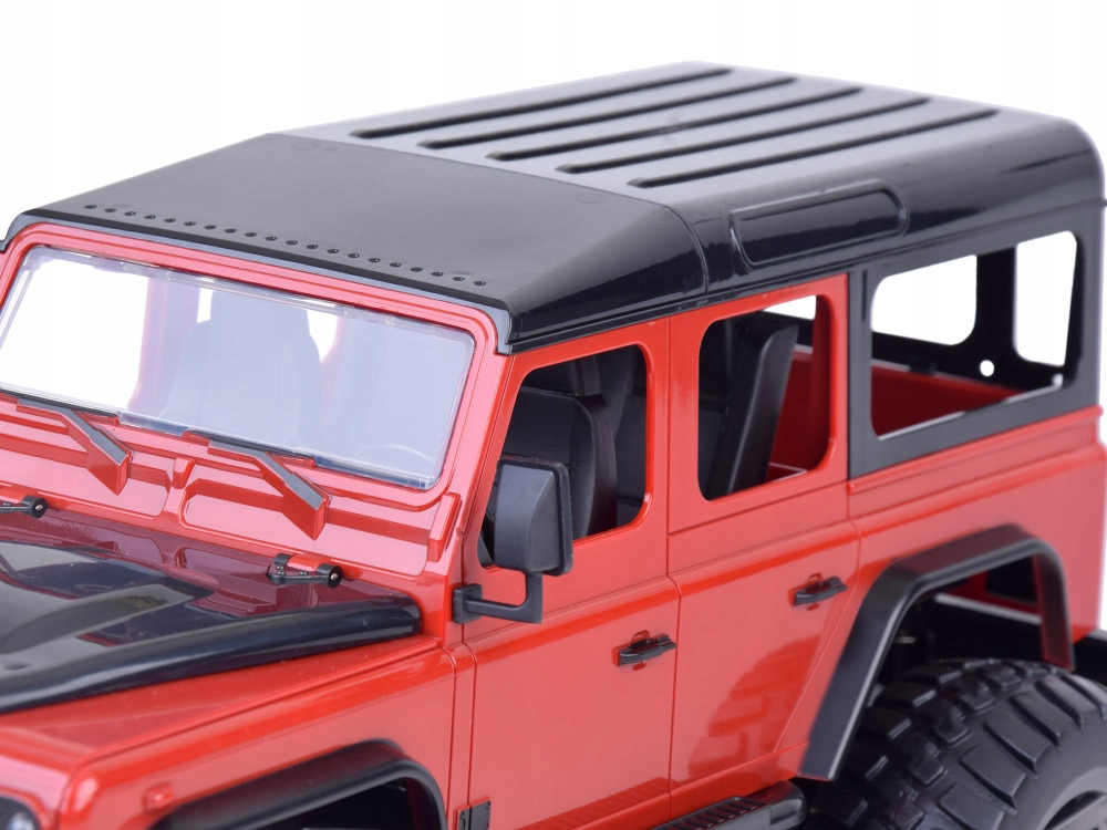 Masinuta cu Telecomanda Land Rover Defender 110, Licenta Oficiala, Scara 1:14, 2.4 GHz, Faruri LED, rosu, 6 Ani+ [8]