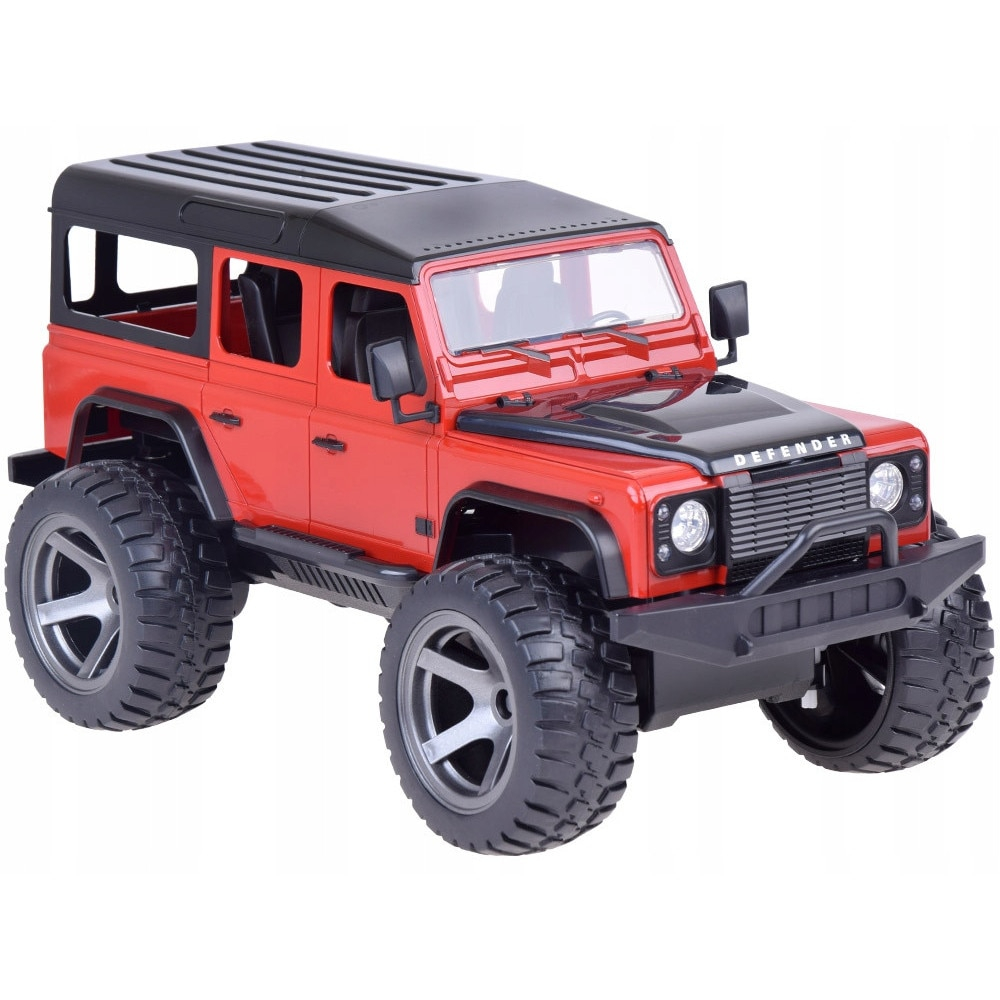 Masinuta cu Telecomanda Land Rover Defender 110, Licenta Oficiala, Scara 1:14, 2.4 GHz, Faruri LED, rosu, 6 Ani+ [3]