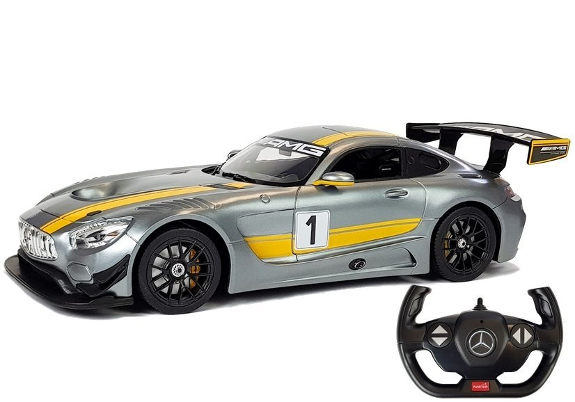 Masinuta cu telecomanda Mercedes AMG GT3 Rastar 1:14 Gri, 6 ani+ [2]
